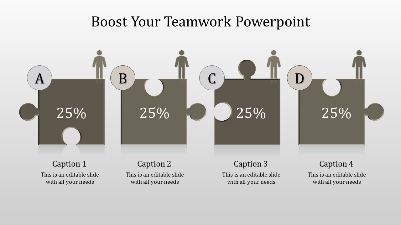 Innovative Teamwork PowerPoint Template and Google Slides Themes